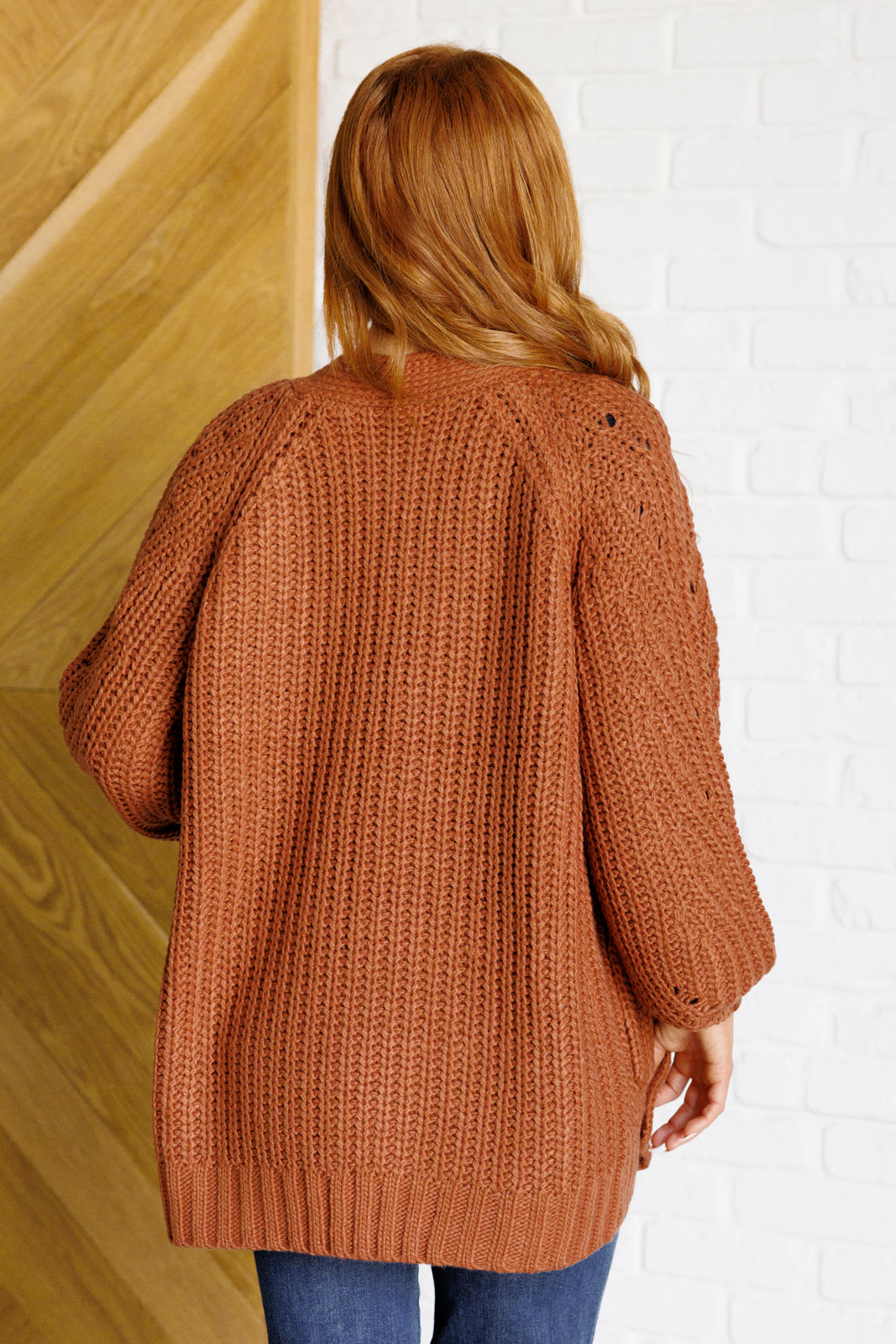 Maybe Monday Cardigan in Chestnut (SM-2X)