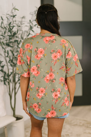 More Than Butterflies Floral V-Neck Top (SM-3X) - STB Boutique