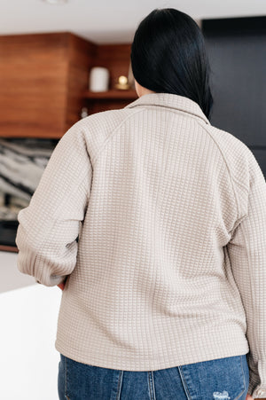 My Best Offer Quilted Texture Shacket (SM-2X)