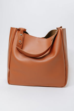My Whole Life Shoulder Bag in Camel - STB Boutique