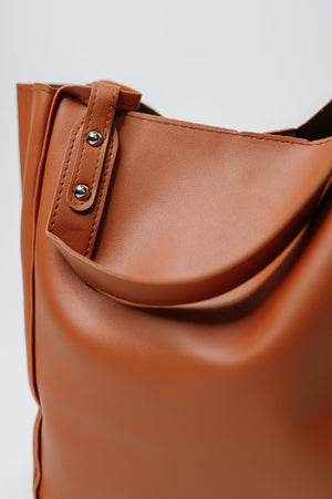 My Whole Life Shoulder Bag in Camel - STB Boutique