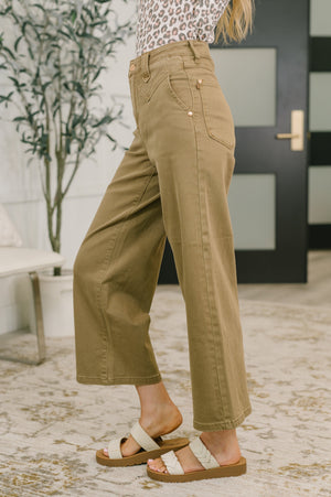 Judy Blue Nancy High Waist Wide Leg Ankle Jean with Vintage Front Yoke (0-24)