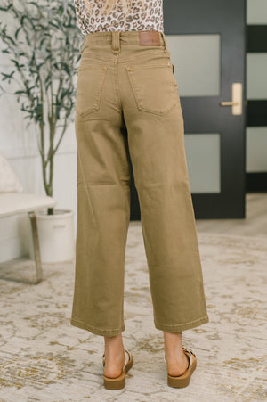 Judy Blue Nancy High Waist Wide Leg Ankle Jean with Vintage Front Yoke (0-24)