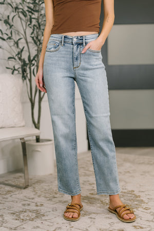 Judy Blue Natalie High Waist Ankle Straight Jeans (0-24) - STB Boutique