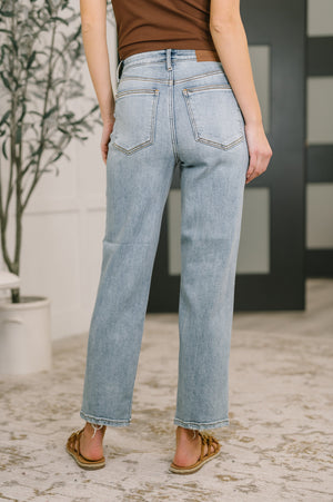 Judy Blue Natalie High Waist Ankle Straight Jeans (0-24) - STB Boutique