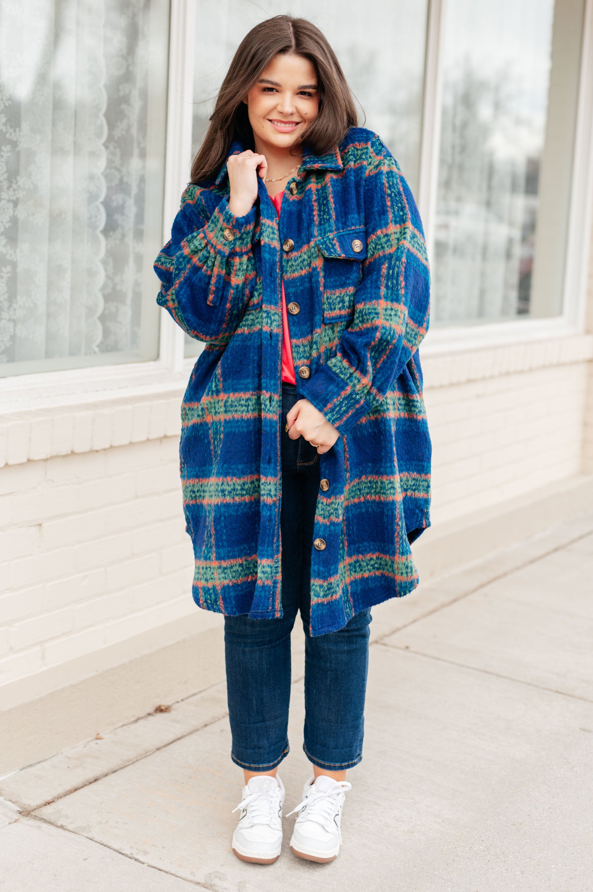 No Tears Plaid Coat (SM-2X)