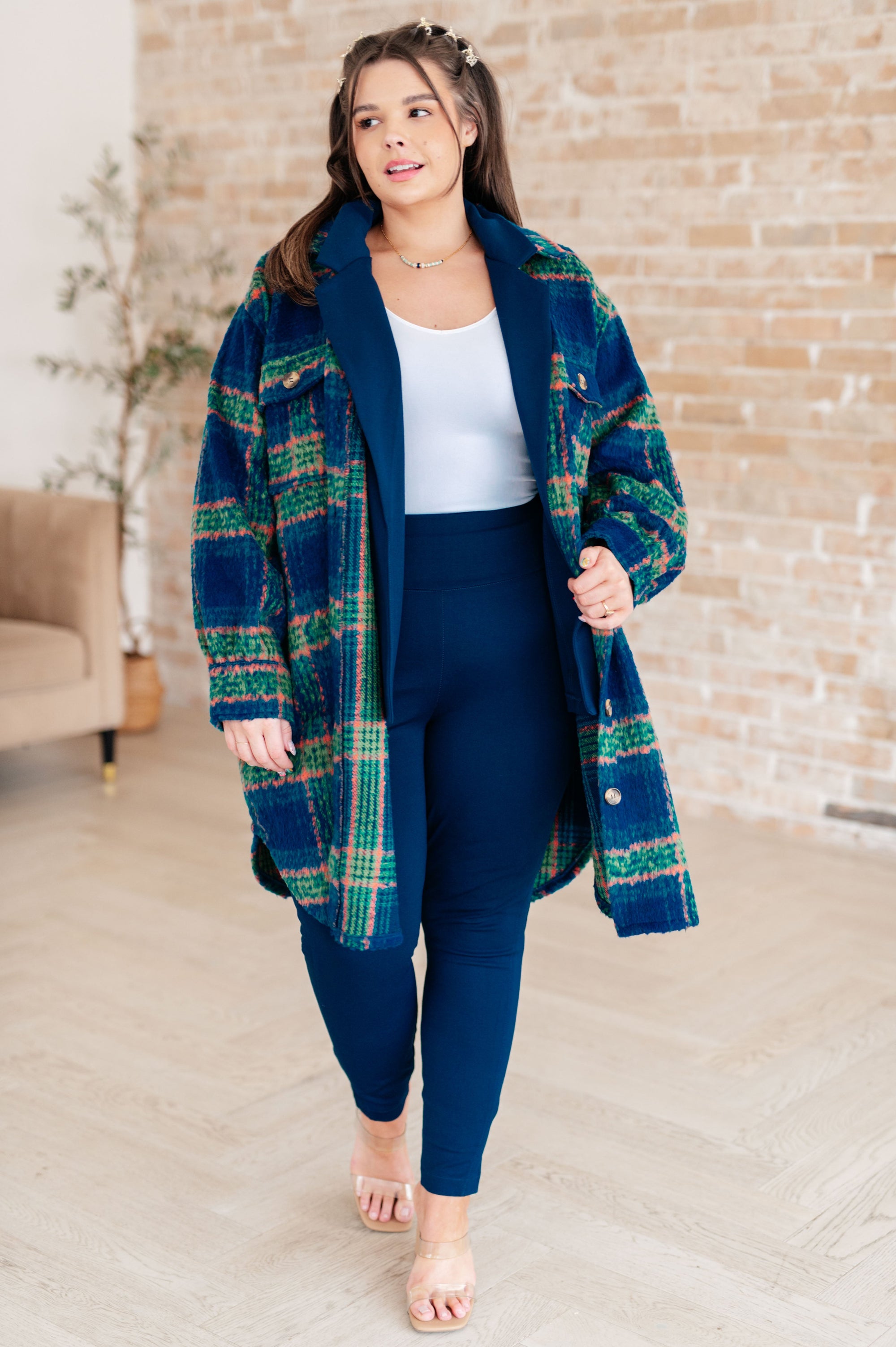 No Tears Plaid Coat (SM-2X)