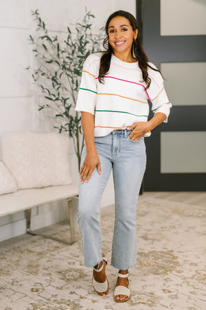 Normal Volume Striped Sweater - STB Boutique