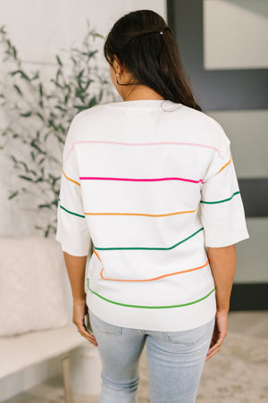 Normal Volume Striped Sweater - STB Boutique