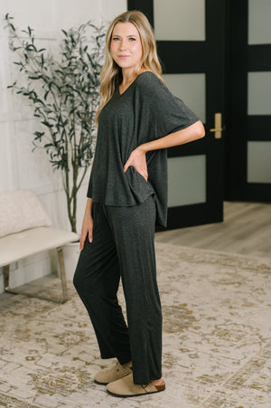 Ol' Reliable Top and Bottom Lounge Set in Charcoal (SM-3X)