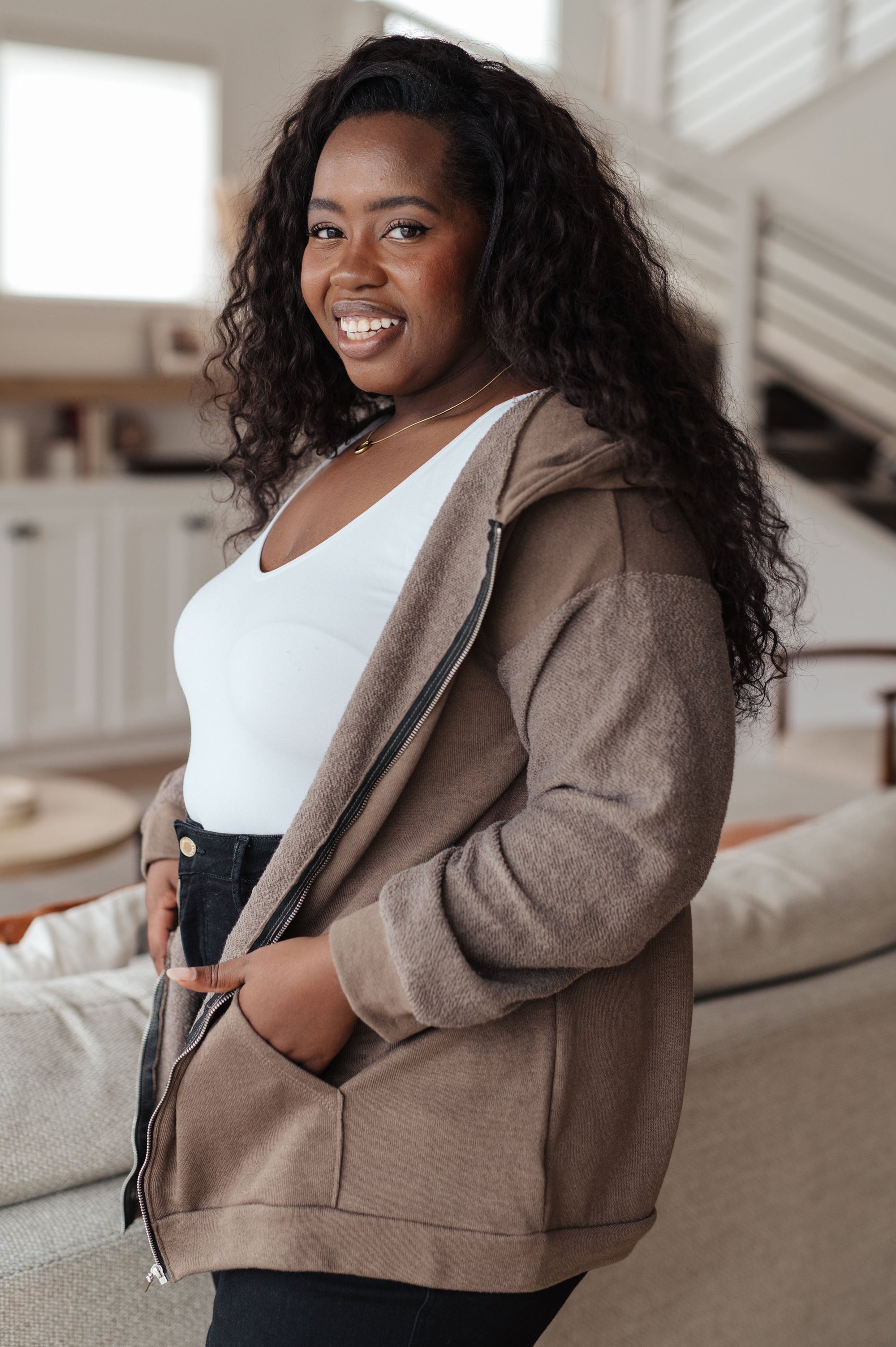 On And On Zip Up Hoodie (SM-3X)