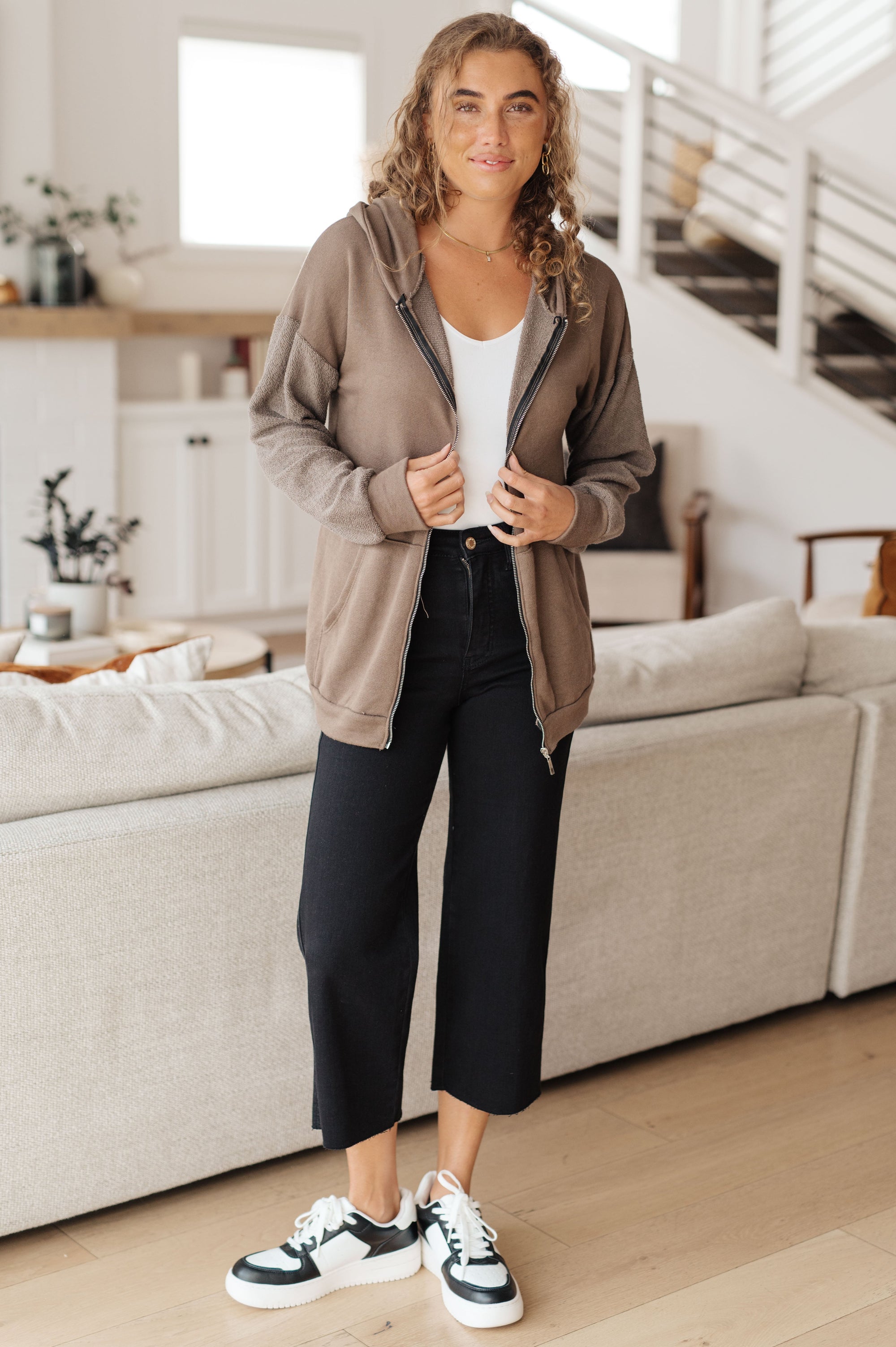 On And On Zip Up Hoodie (SM-3X)