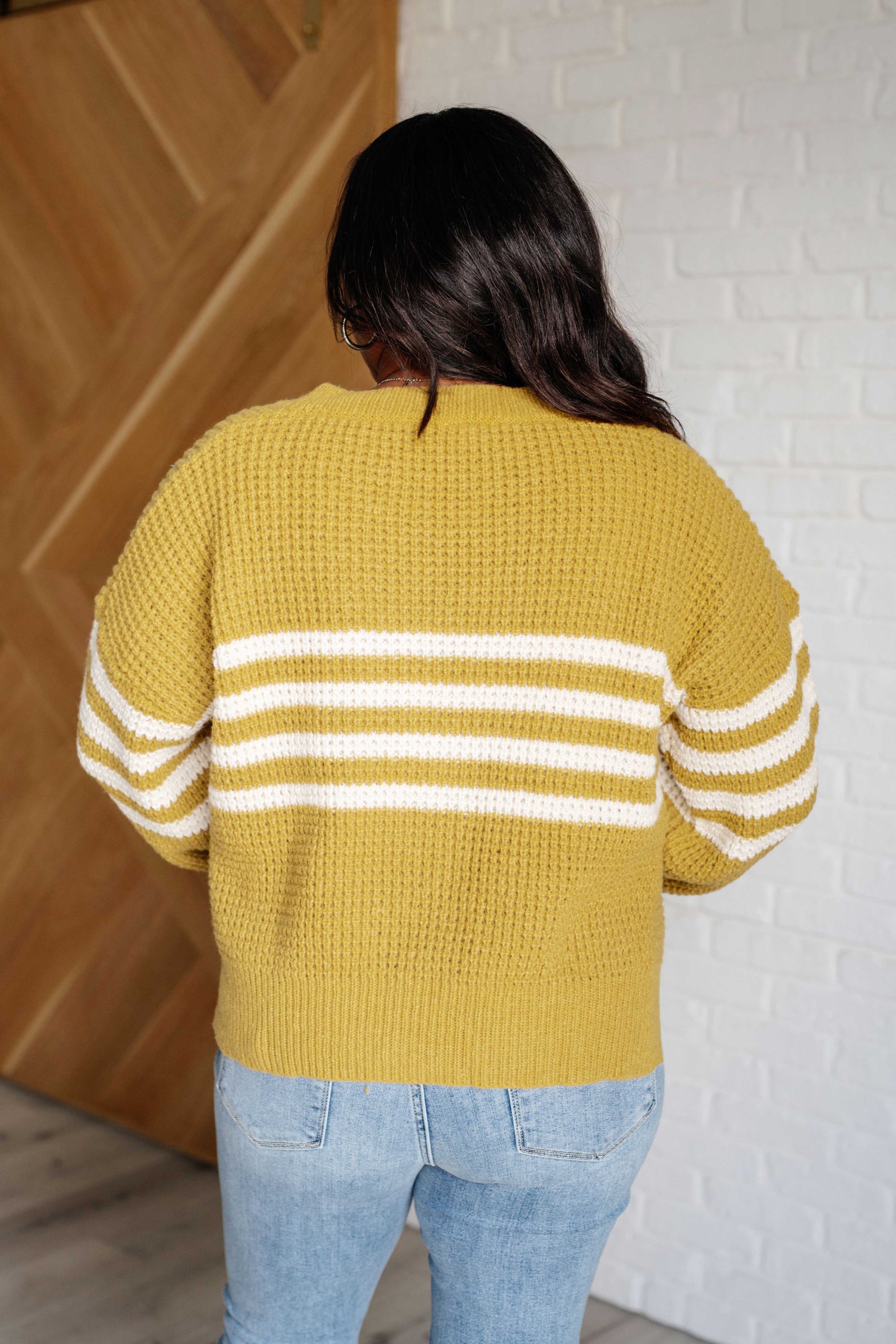 On Top of the World Striped Cardigan (SM-2X)