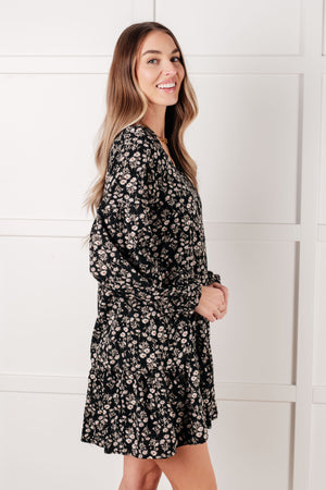 Once Again V-Neck Floral Dress (SM-3X)