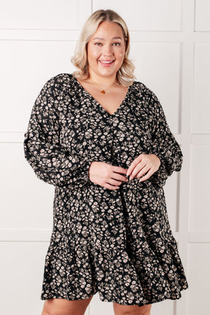 Once Again V-Neck Floral Dress (SM-3X)