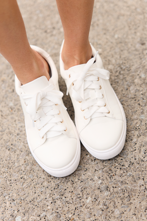 Falon White Sneakers - STB Boutique