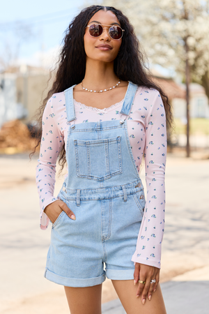 Tessa Light Wash Denim Overalls - STB Boutique