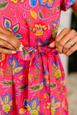 Polished and Pretty Waist Tie Tea Dress (SM-XL)