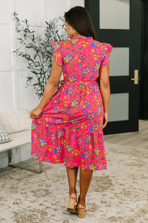 Polished and Pretty Waist Tie Tea Dress (SM-XL)