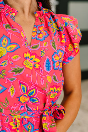Polished and Pretty Waist Tie Tea Dress (SM-XL)