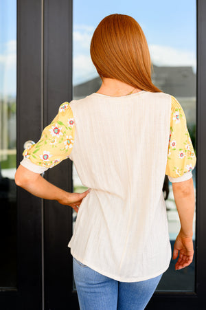 Primrose on Puff Sleeves Top (SM-3X)