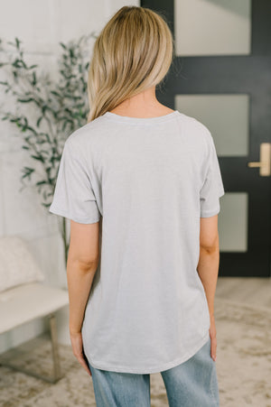 Rest Assured Basic Relaxed Tee in Heather Grey (SM-3X)