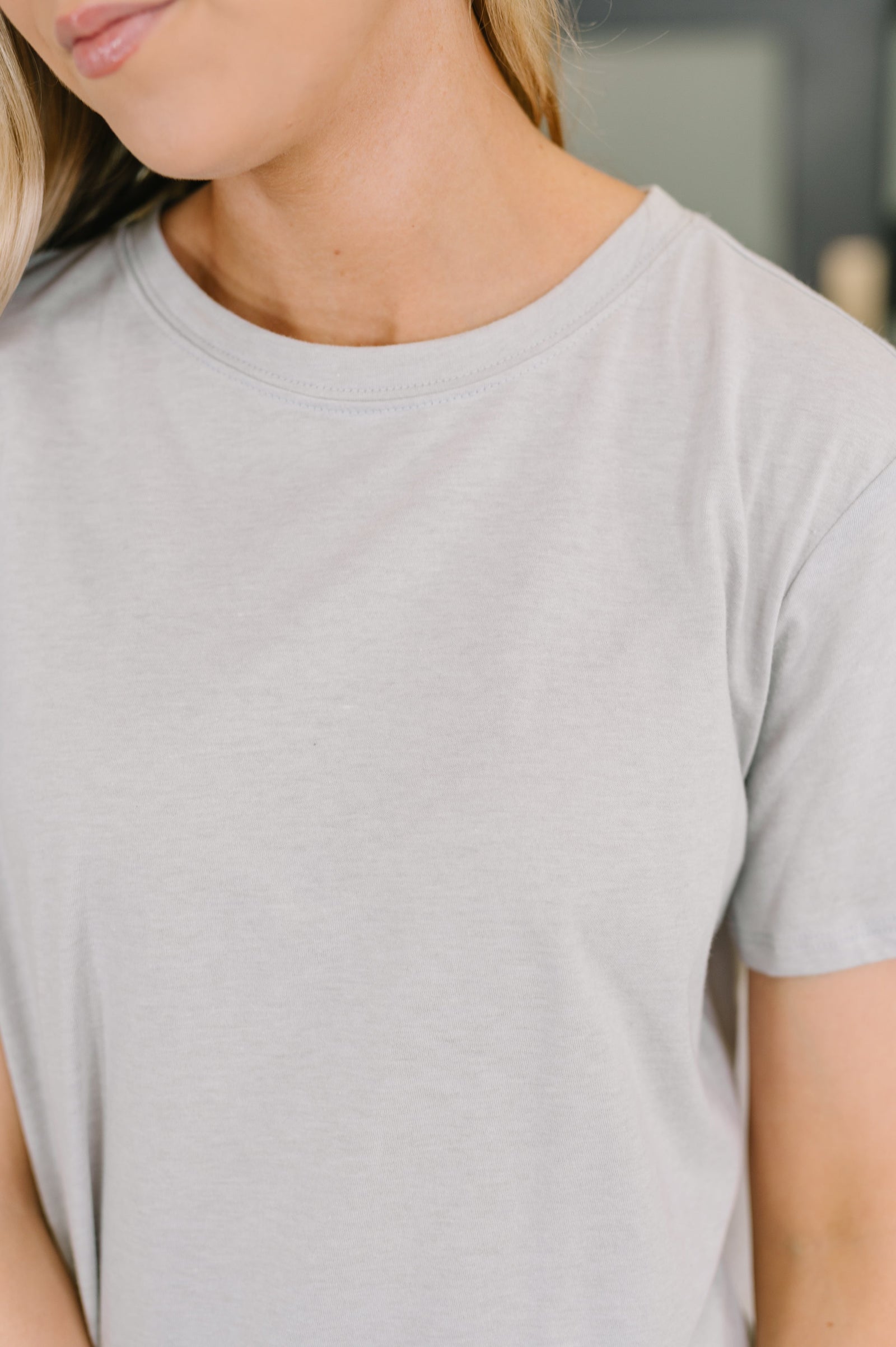 Rest Assured Basic Relaxed Tee in Heather Grey (SM-3X)
