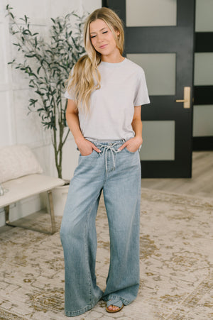 Rest Assured Basic Relaxed Tee in Heather Grey (SM-3X)