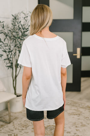 Rest Assured Basic Relaxed Tee in White (SM-3X)