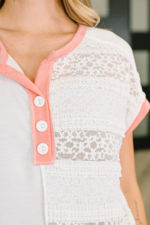 Right Thing to Say Textured Henley Top (SM-XL)