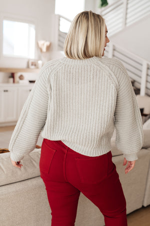 Roll on By Balloon Sleeve Sweater (SM-3X) - STB Boutique