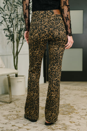 Judy Blue Roxy High Waist Bootcut Leopard Print (0-24)