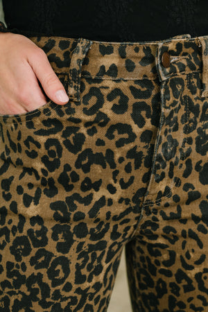 Judy Blue Roxy High Waist Bootcut Leopard Print (0-24)