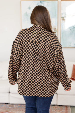 Safe Secrets Checkered Shacket (SM-3X)