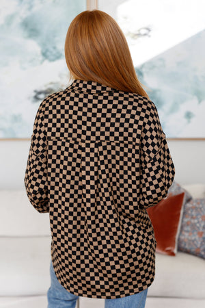 Safe Secrets Checkered Shacket (SM-3X)