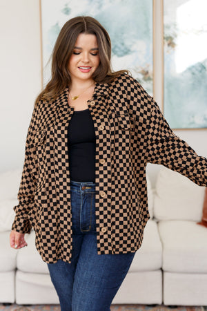 Safe Secrets Checkered Shacket (SM-3X)