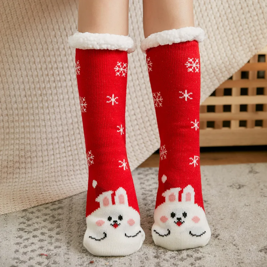 Chubby Bunny Sherpa Slipper Socks