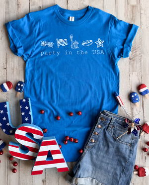 Party In The USA Tee - 3 Colors - FLASH SALE - PREORDER