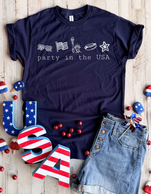 Party In The USA Tee - 3 Colors - FLASH SALE - PREORDER