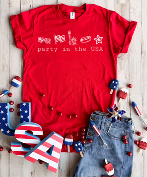 Party In The USA Tee - 3 Colors - FLASH SALE - PREORDER