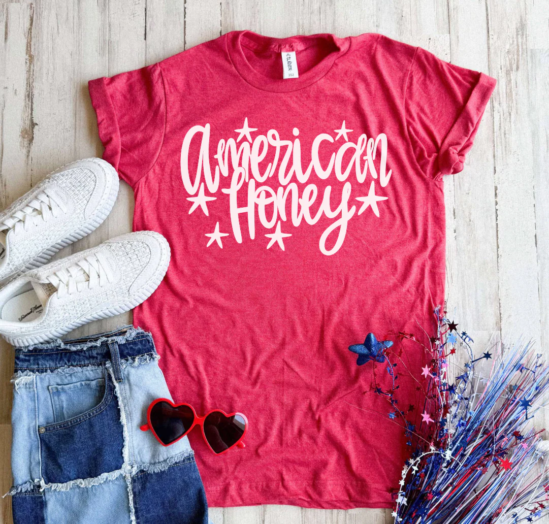 American Honey Tee - 2 Colors - FLASH SALE - PREORDER