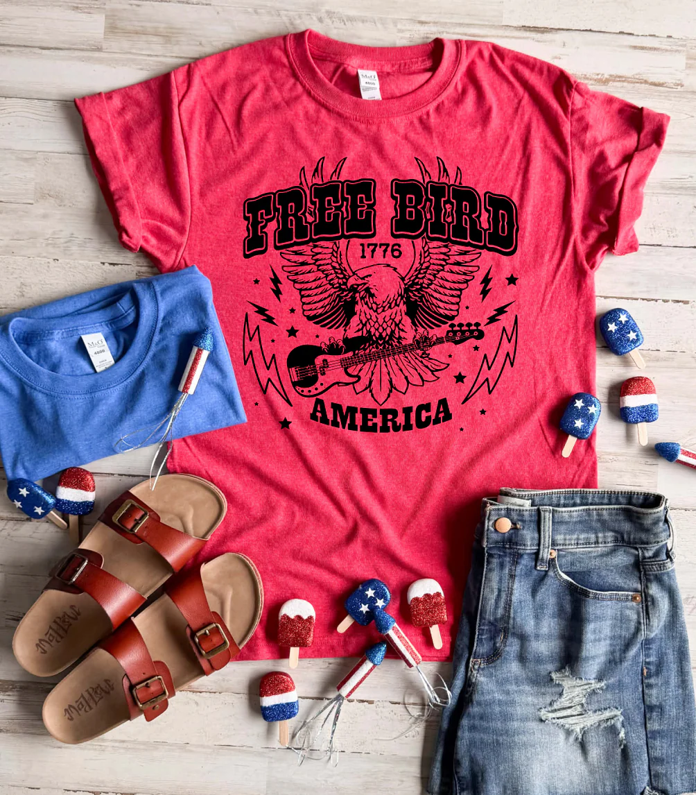 Free Bird America Tee - 2 Colors - FLASH SALE - PREORDER