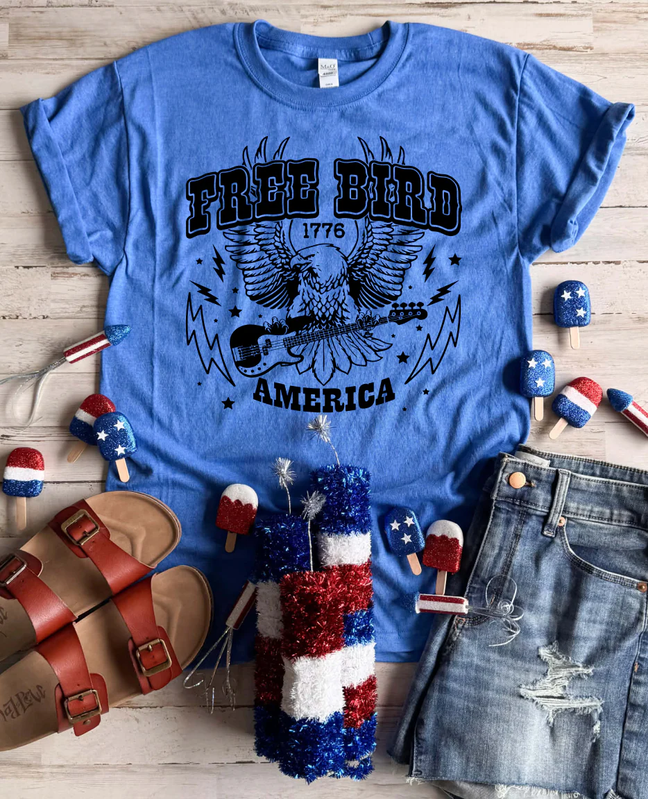 Free Bird America Tee - 2 Colors - FLASH SALE - PREORDER