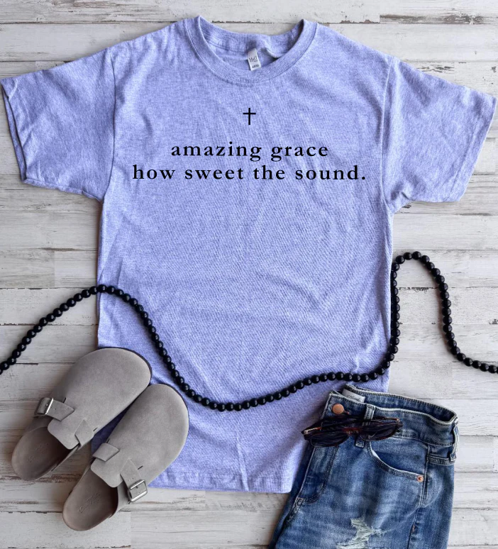Amazing Grace Tee - 5 Colors - FLASH SALE - PREORDER