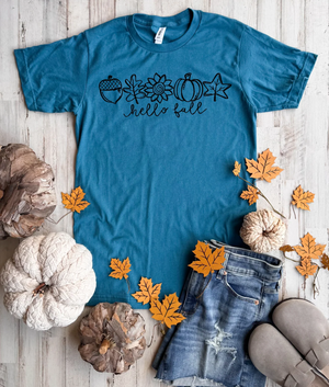 Hello Fall Tee - 3 Colors - FLASH SALE - PREORDER
