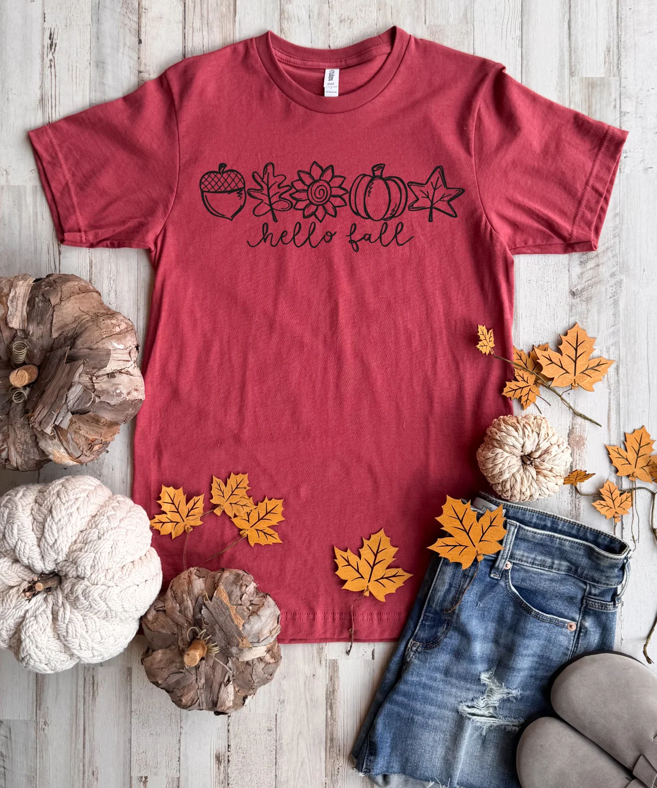 Hello Fall Tee - 3 Colors - FLASH SALE - PREORDER