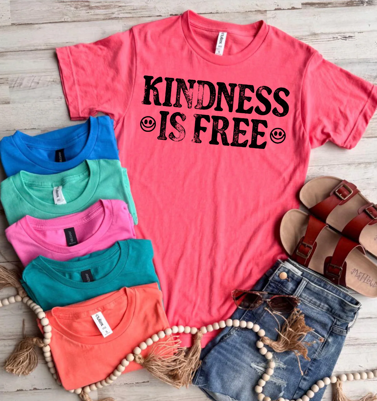 Kindness Is Free Tee - 6 Colors - FLASH SALE - PREORDER