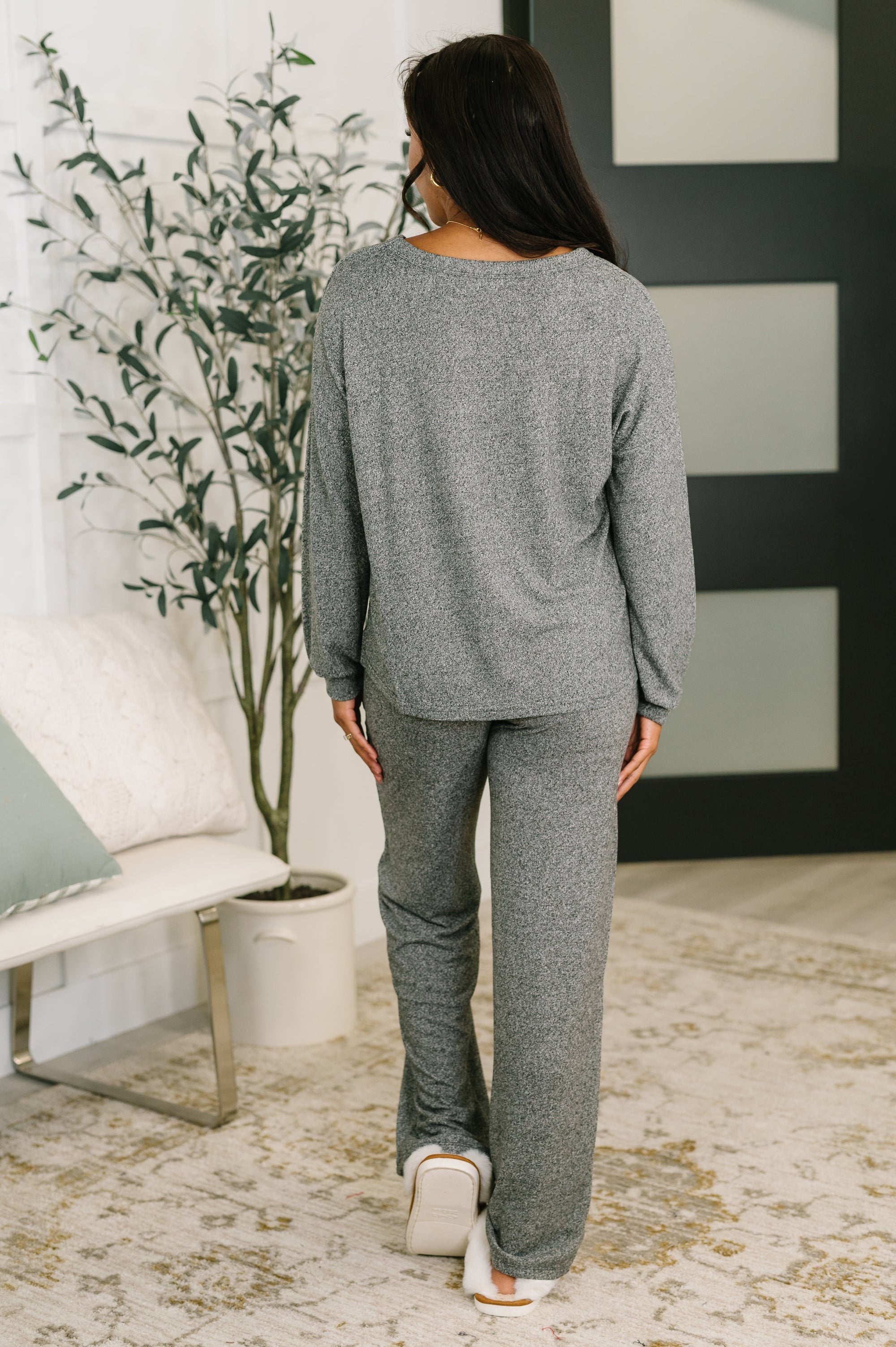 Seasonal Snooze Top and Bottom Set in Black - STB Boutique