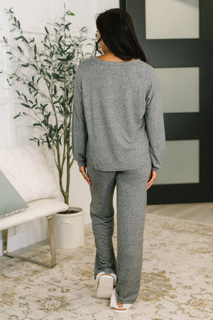 Seasonal Snooze Top and Bottom Set in Black - STB Boutique