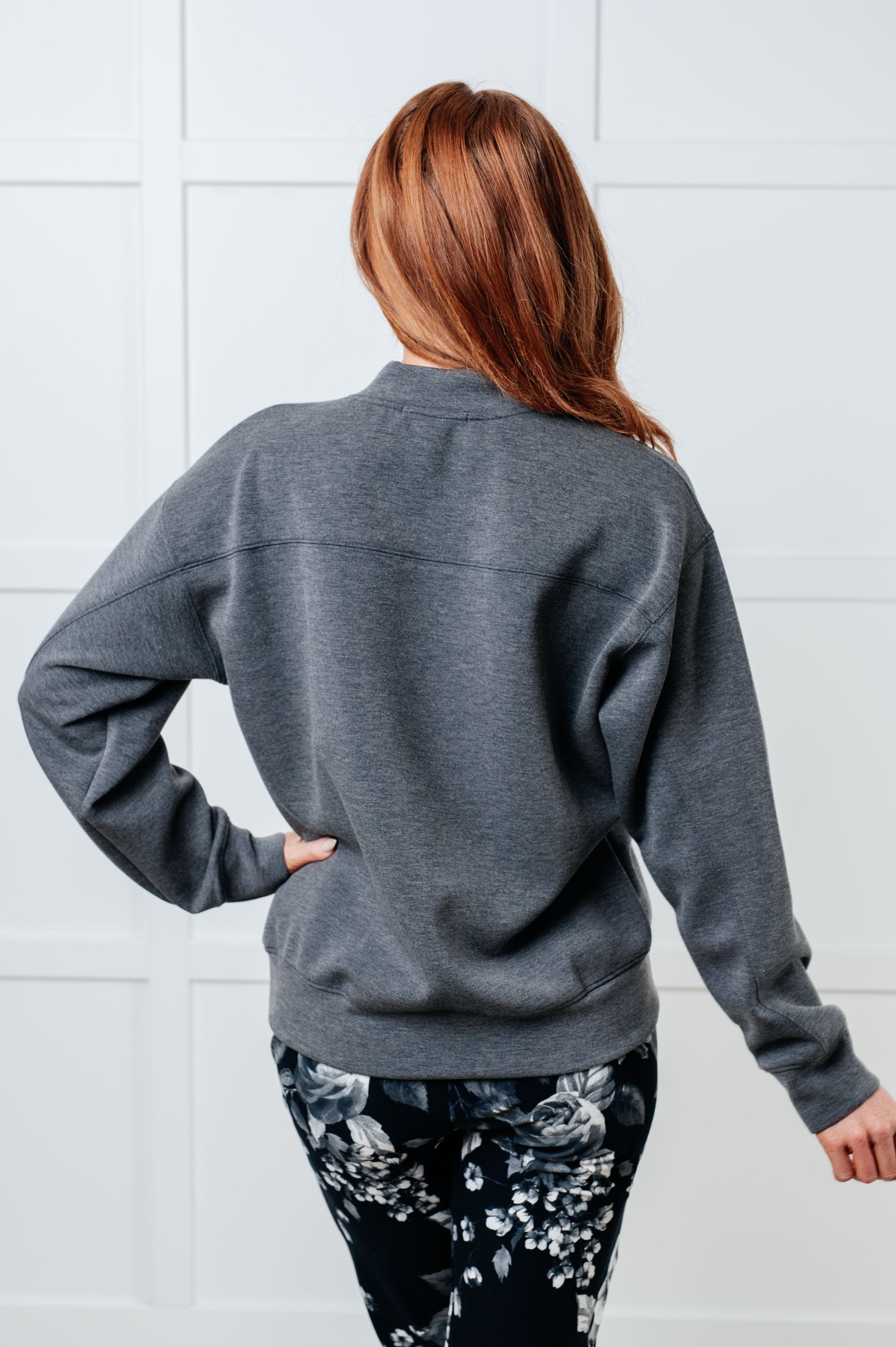 Settle In Mock Neck Sweatshirt (SM-3X)